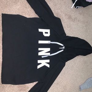 vs PINK cropped hoodie